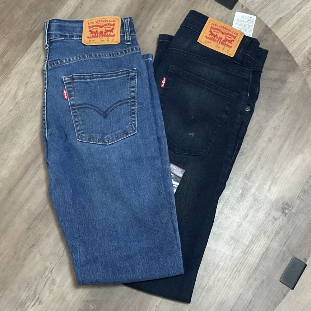 Levi's Kids Two-Tone Jeans — Blue and dark blue
